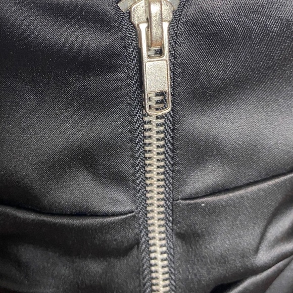 NW Collection Black Mini Dress Ruched Front & Back Size S - Picture 5 of 10